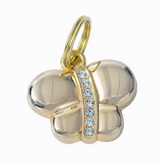 Luxury Designer Dog Tag Gold Butterfly My Precious Range Free Engraving | Chelsea Dogs