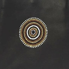 Luxury Leather Beaded Dog Walking Bag - Earth Beading