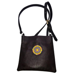 Luxury Leather Beaded Dog Walking Bag - Pastel Beading