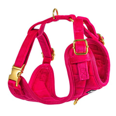 Luxury Pink Velvet Dog Harness