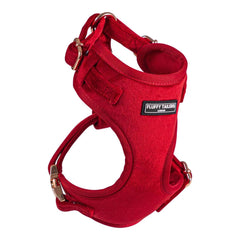Luxury Red Velvet Dog Harness