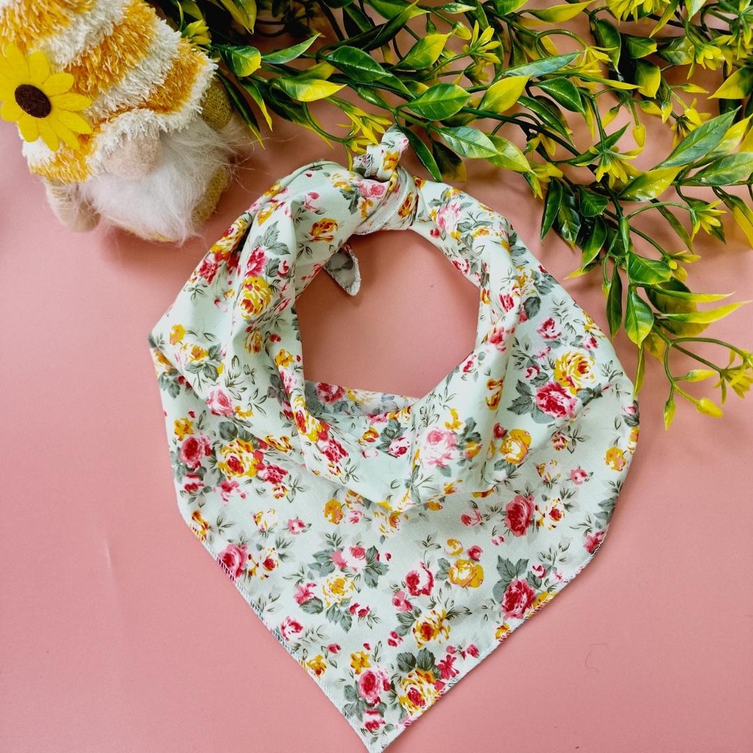 Meadow Green Vintage Dog Bandana