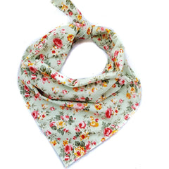 Meadow Green Vintage Dog Bandana