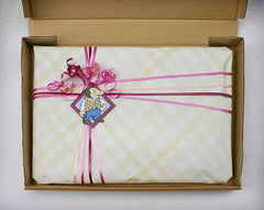 Luxury Personalised Pet Blankets In Lilac With Pink/Lilac Harlequin