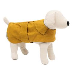 Mustard Waxed Waterproof Dog Coat | Mutts and Hounds