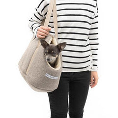 Mutts and Hounds Grey Tweed Dog Carrier