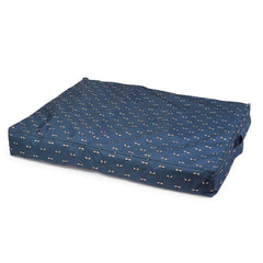 Navy Bee Water Resistant Mattress Dog Bed by House of Paws