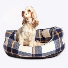 Navy Bowmore Deluxe Slumber Dog Bed | Danish Design