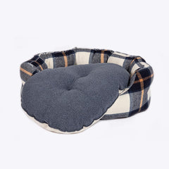 Navy Bowmore Deluxe Slumber Dog Bed | Danish Design
