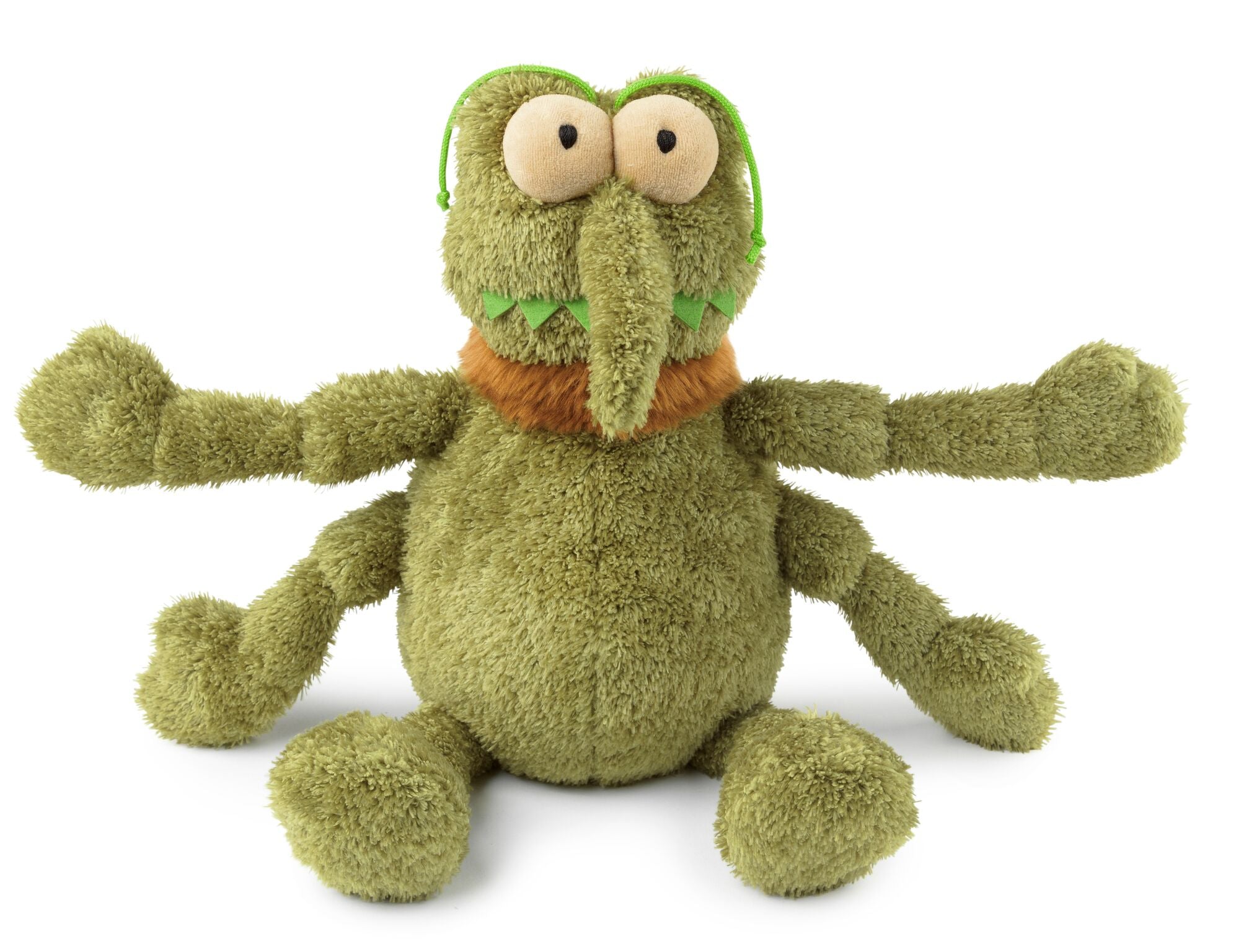 FuzzYard Scratchy The Green Flea Dog Toy