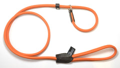 Dogs & Horses Rolled Leather Slip Lead Orange
