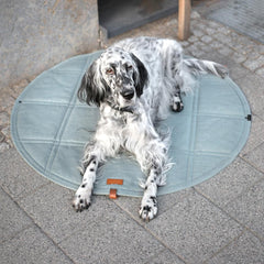 Okka Travel Dog Mat In Soft Teal by Labbvenn