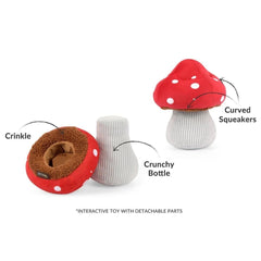 P.L.A.Y Blooming Buddies Mutt Mushroom Dog Toy