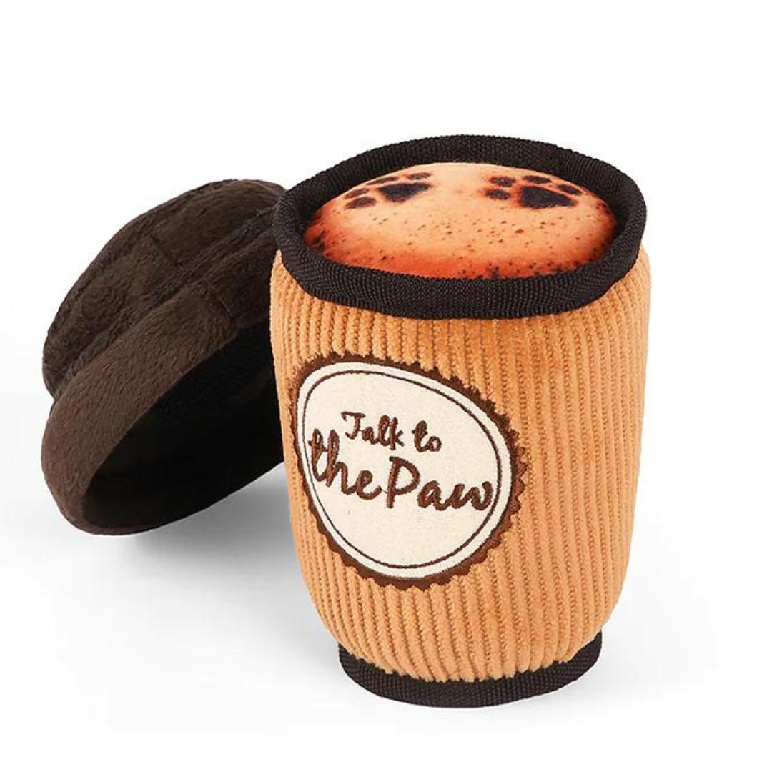 P.L.A.Y Pup Cup Cafe Latte To Go Dog Toy