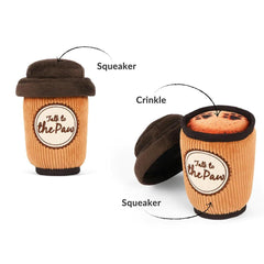 P.L.A.Y Pup Cup Cafe Latte To Go Dog Toy