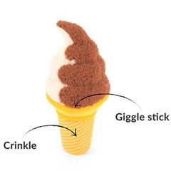 P.L.A.Y Snack Attack Soft Serve Dog Toy