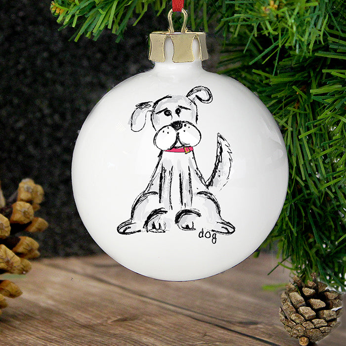 Personalised Dog Bauble | Christmas Gifts For Dog Lovers