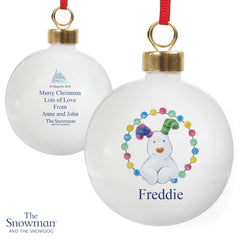 Personalised The Snowdog Bauble