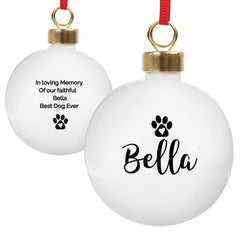 Personalised Pet Bauble | Christmas Gifts For Dogs