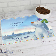 Personalised The Snowdog Pet Placemat