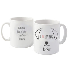 Personalised Dog Features Mug