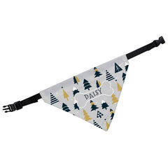 Personalised Christmas Tree Dog Bandana | Christmas Bandanas For Dogs