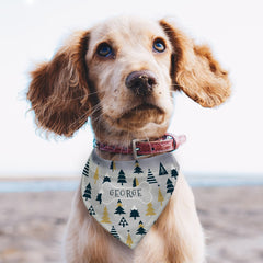 Personalised Christmas Tree Dog Bandana | Christmas Bandanas For Dogs