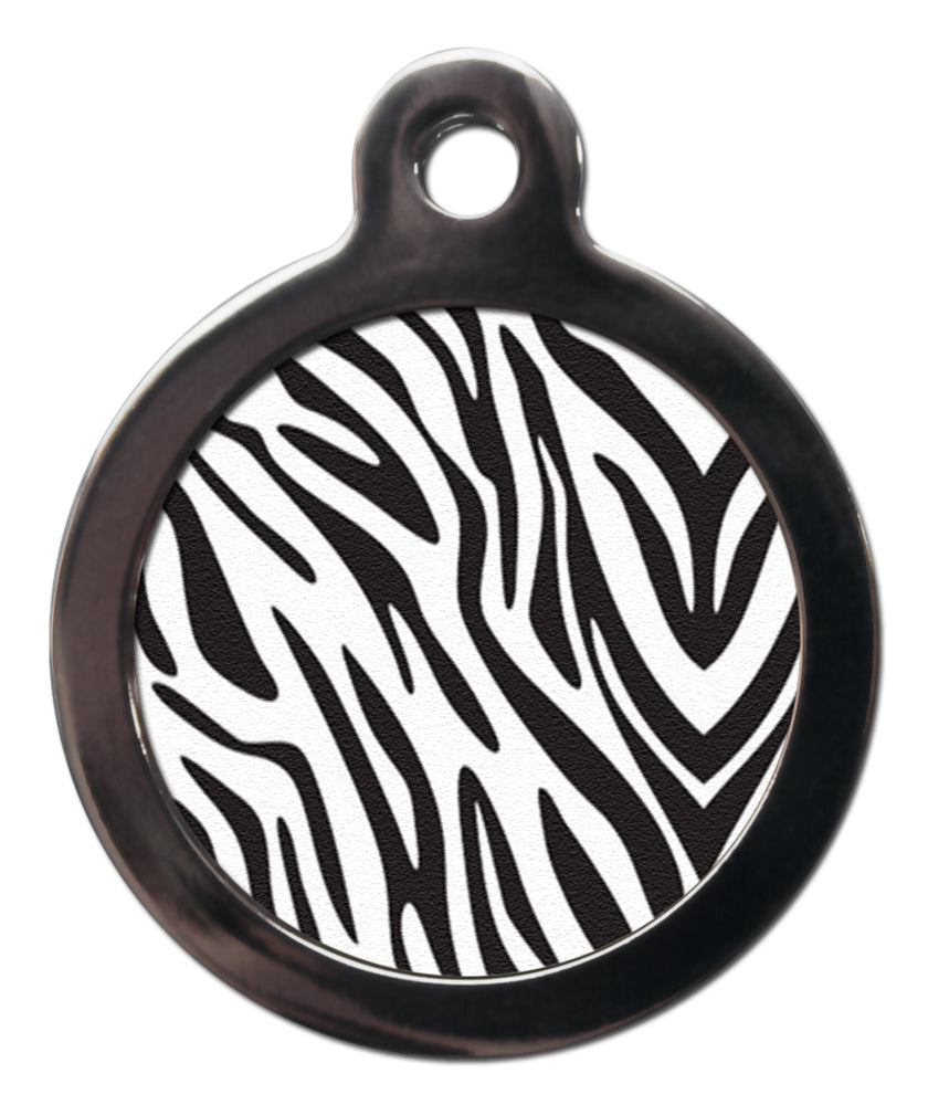 Zebra Print Dog Tag
