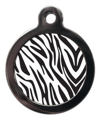 Zebra Print Dog Tag