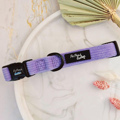 Pastel Purple Cord Dog Collar