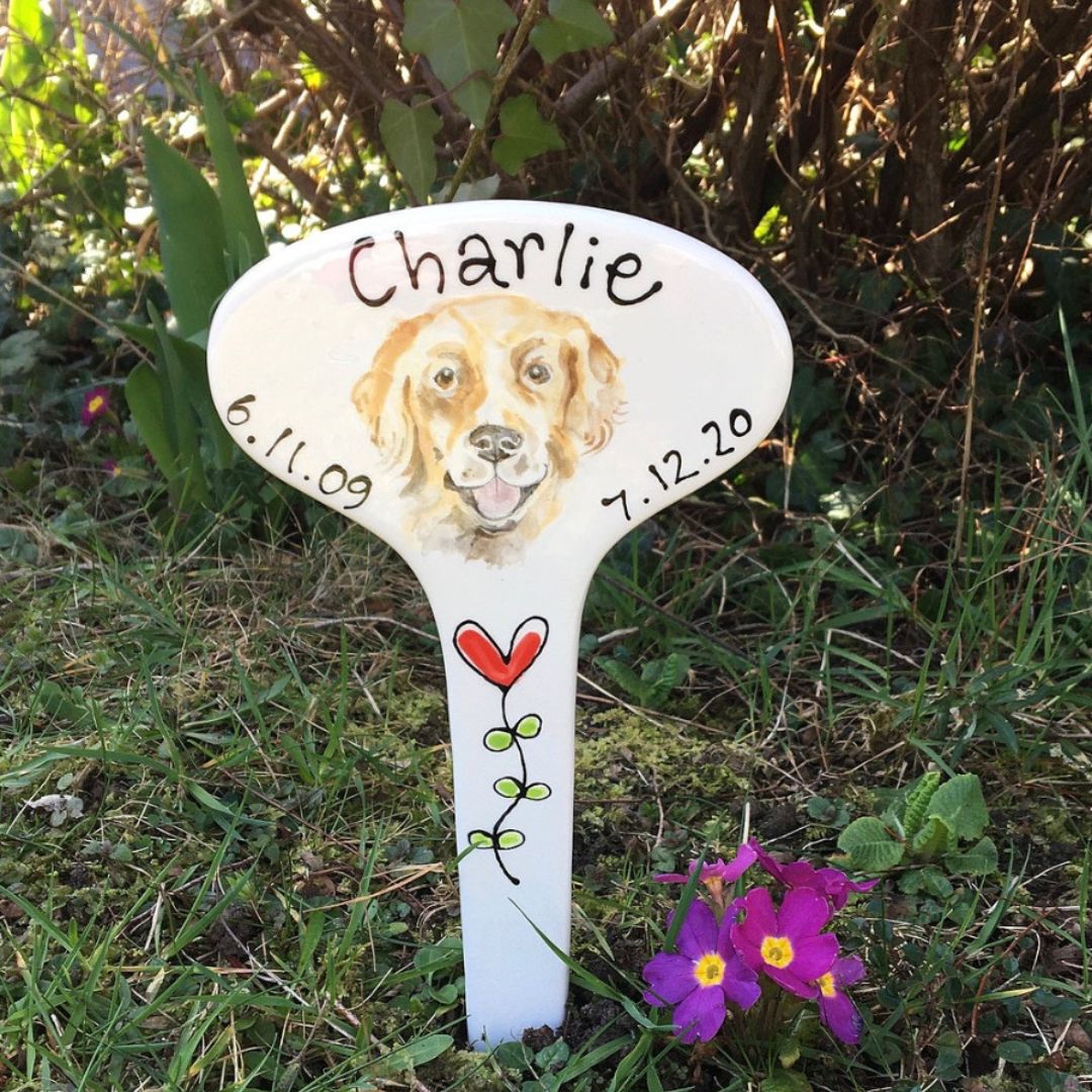 Personalised Ceramic Memorial Marker For Pets
