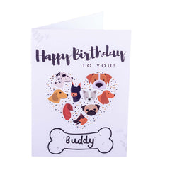 Personalised Dog Birthday Card