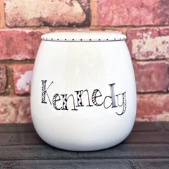 Personalised Dog Treat Jars In Doodle Design