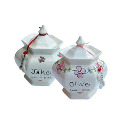 Hexagonal Personalised Dog Urns
