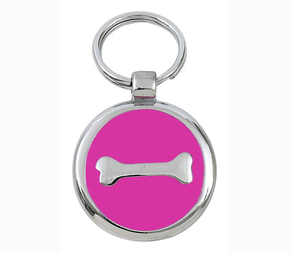 Luxury Pink Bone Designer Dog Tag