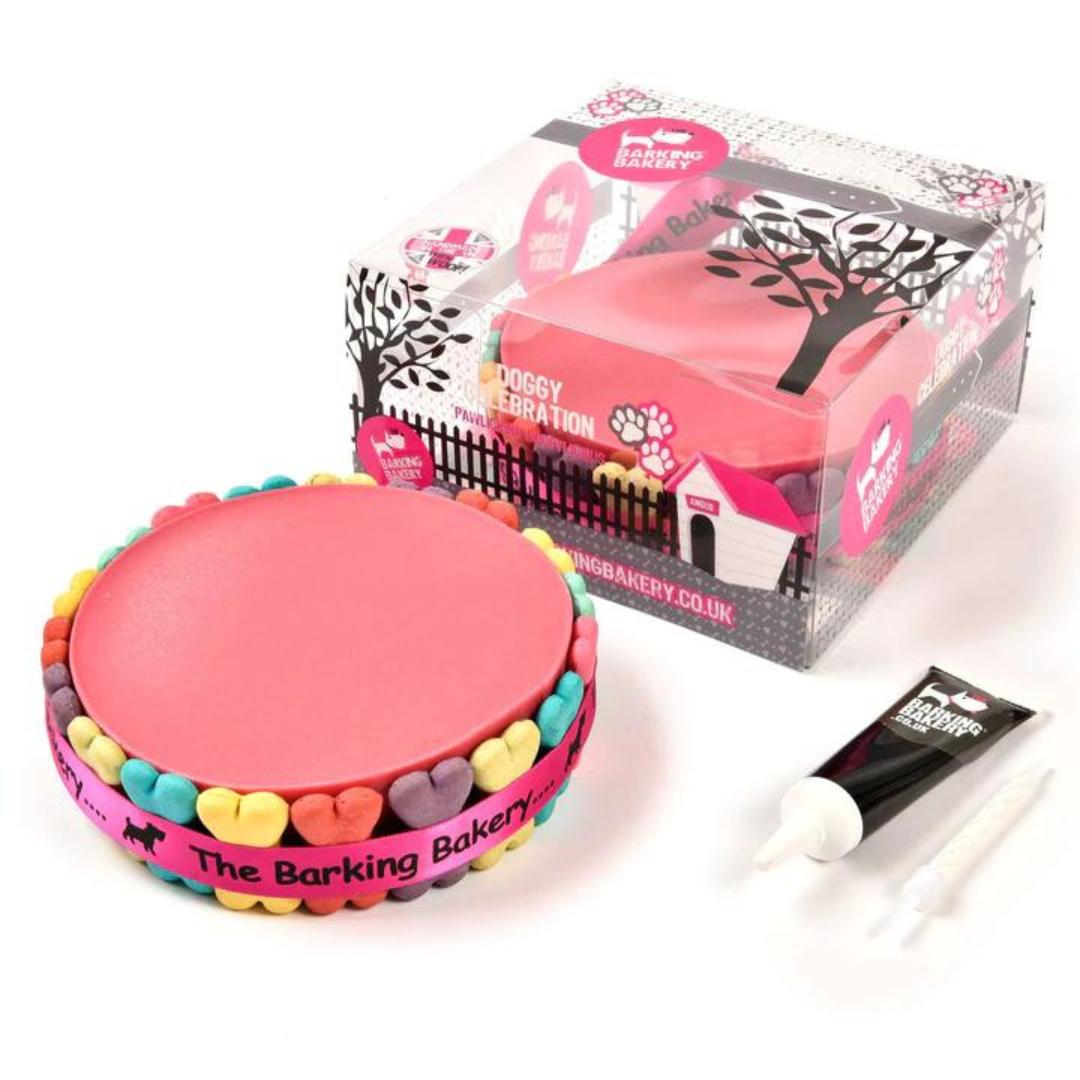 Pink Pawty Cake For Dogs by Barking Bakery