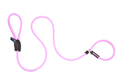 Dogs & Horses Rolled Leather Slip Lead Pink
