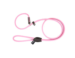 Dogs & Horses Rolled Leather Slip Lead Pink