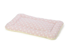 Pink Star Fleece Puppy Crate Mat 2 Pack by House of Paws