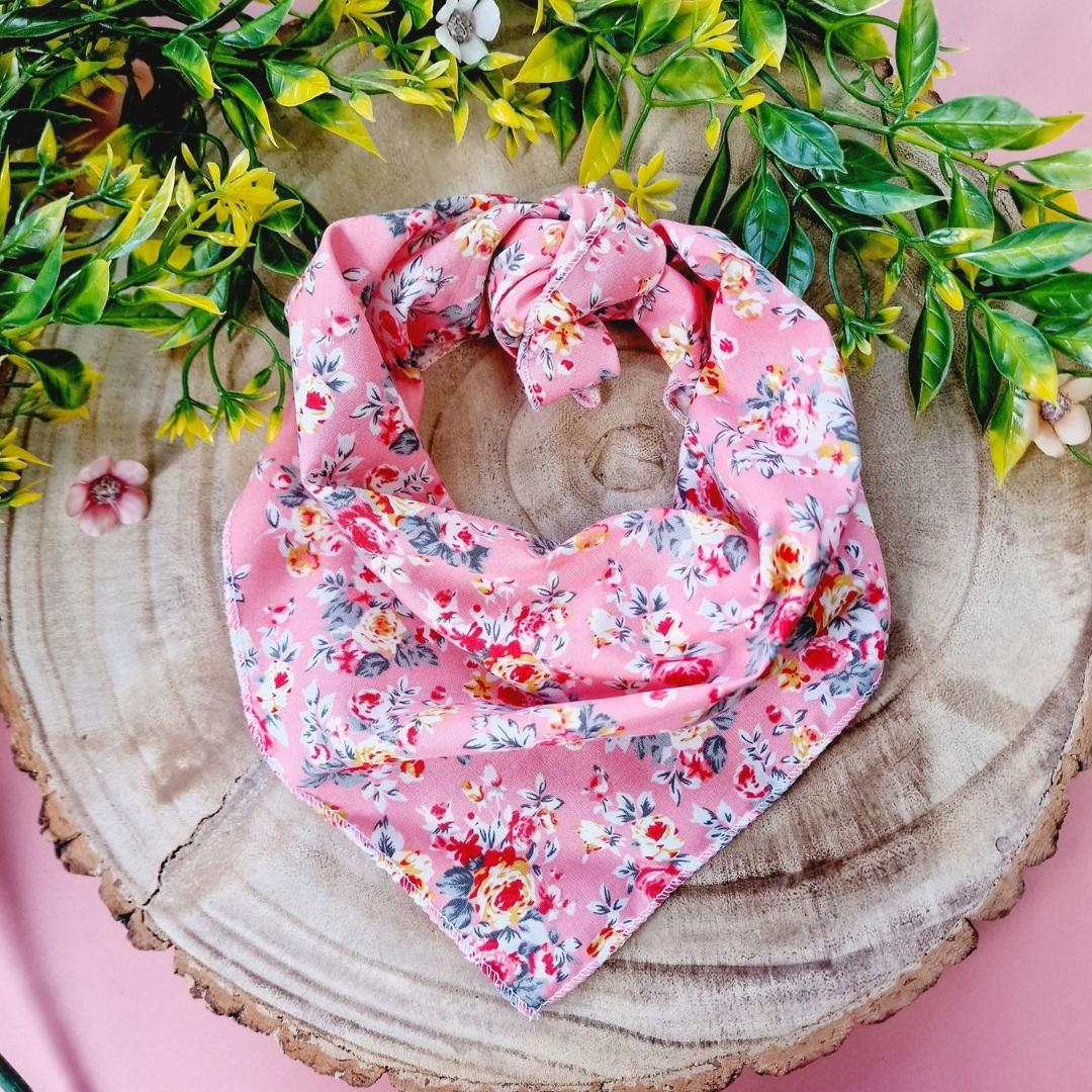 Pink Vintage Dog Bandana | Pet Pooch Boutique