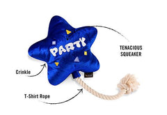 P.L.A.Y Party Time Best Day Ever Balloon Plush Dog Toy