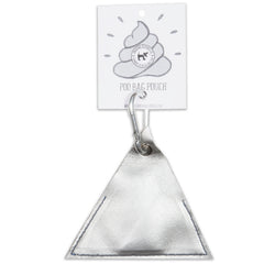 Canvas Silver Triangle Poo Bag Pouch