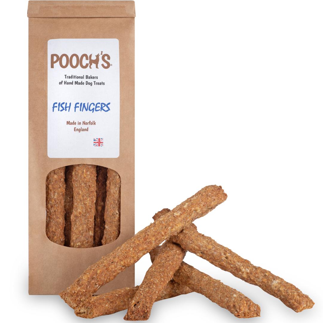 Poochs Natural Fish Fingers Dog Treats | Chelsea Dogs