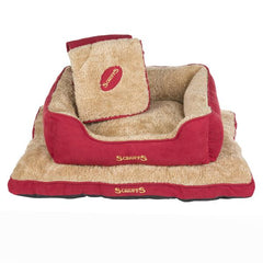 Scruffs Cosy Box Burgundy Dog Bed