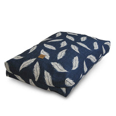 Retreat Navy & Stone Memory Foam Dog Bed by Danish Design