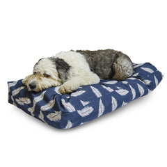 Retreat Navy & Stone Memory Foam Dog Bed by Danish Design