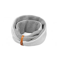 Simo Grey Melange Double Dog Scarf by Labbvenn
