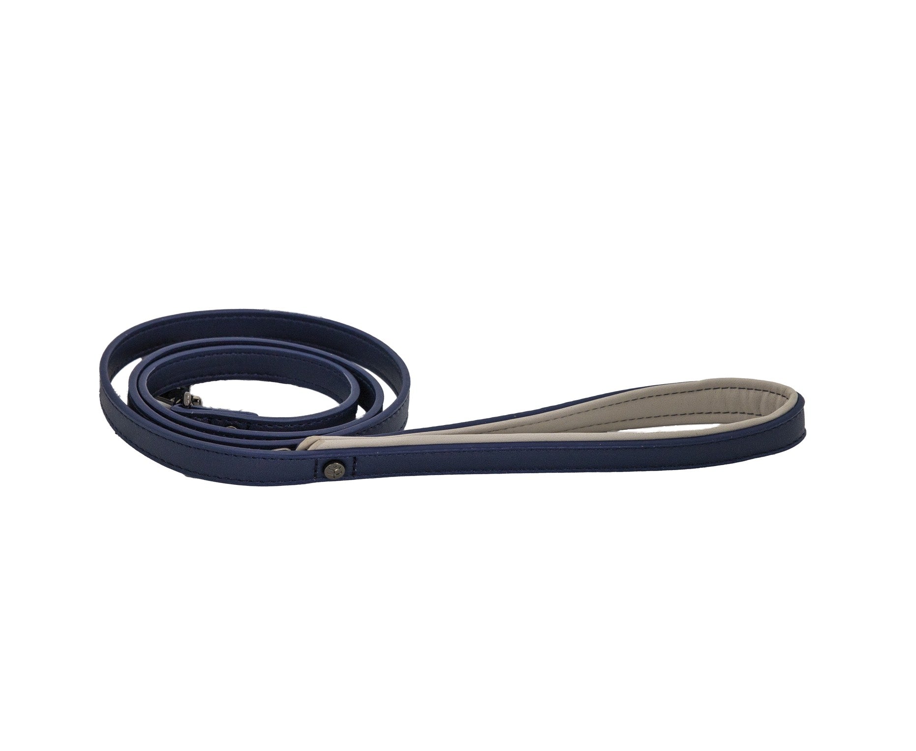Classic Tech Navy Vegan Leather Dog Lead