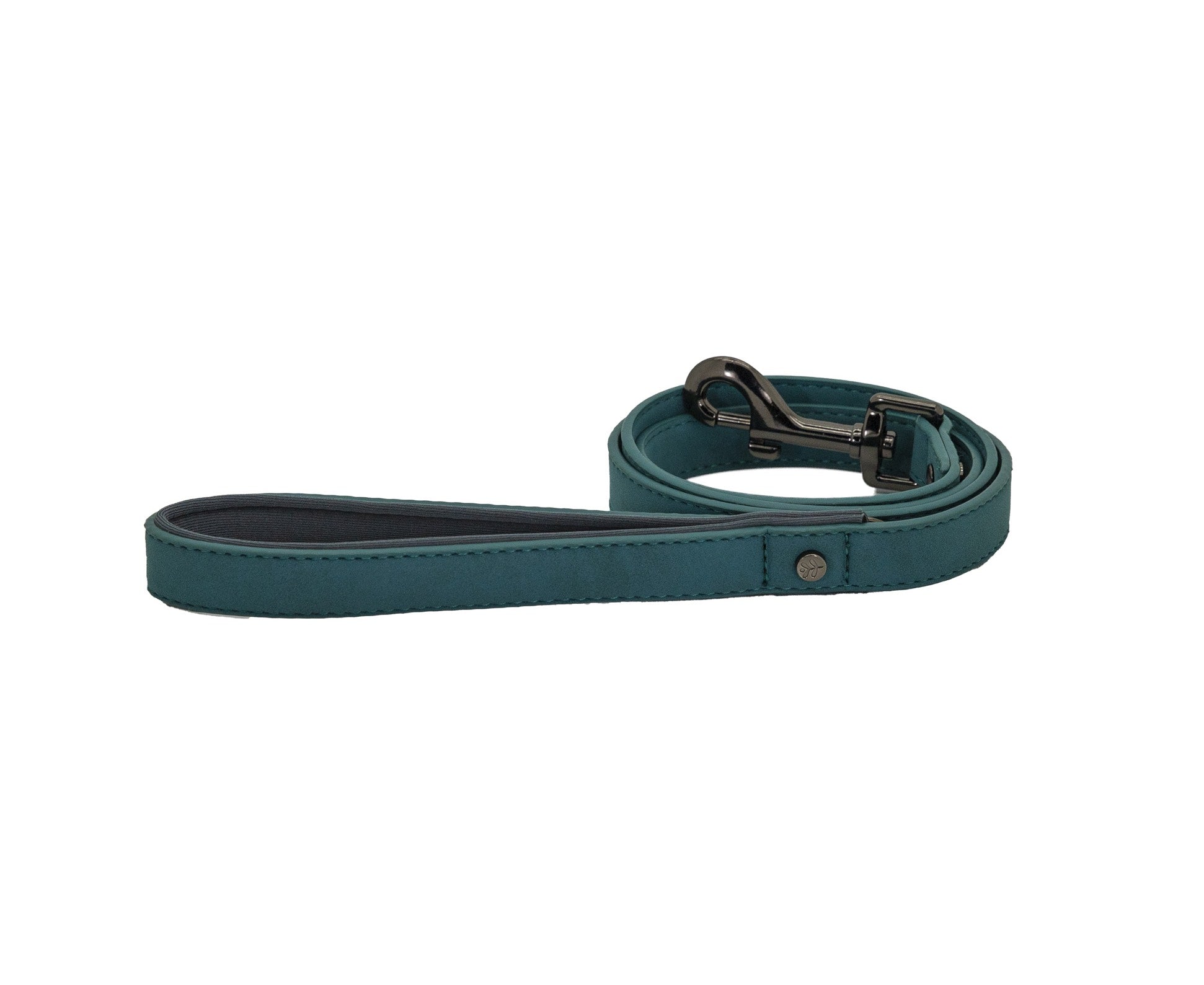 Brights Tech Teal Vegan Leather Dog Lead | Sotnos