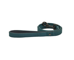Brights Tech Teal Vegan Leather Dog Lead | Sotnos